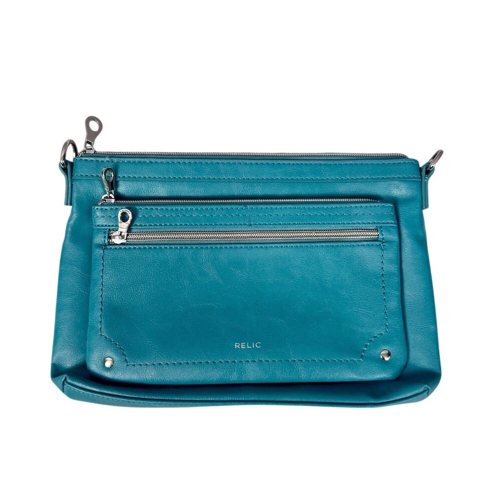 Relic by Fossil Evie Crossbody Bag Womens Small 3-Zip Organizer -No Strap